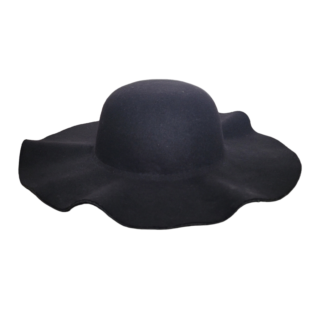 Nollia black felted floppy sun hat